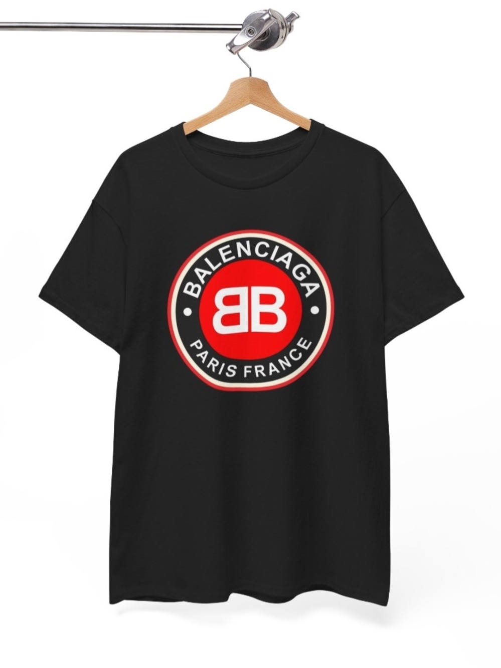 Classic Black Crew Neck T-Shirt - Men's